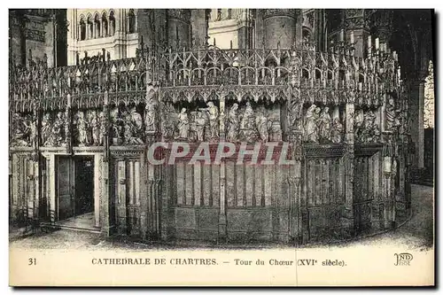 Ansichtskarte AK Cathedrale de Chartres Tour du Choeur XVl e siecle