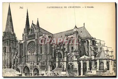 Cartes postales Cathedrale de Chartres L Abside