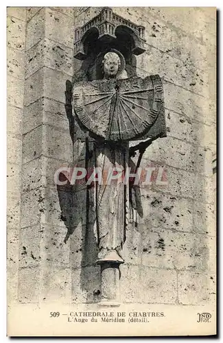 Cartes postales Cathedrale de Chartres L Ange du Meridien