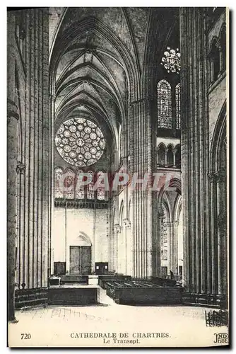 Ansichtskarte AK Cathedrale de Chartres Le Transept