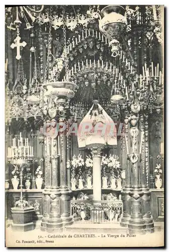 Cartes postales Cathedrale de Chartres La Vierge du Pilier