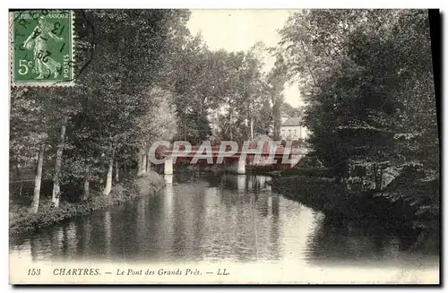 Cartes postales Chartres Le Pont des Grands Pres