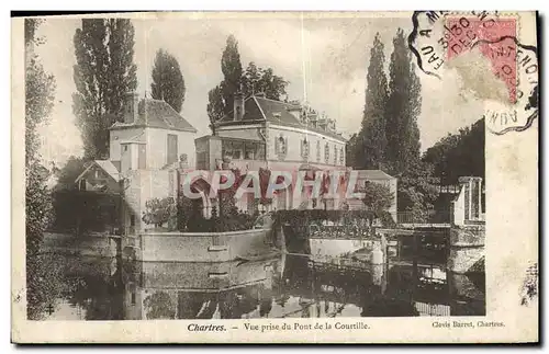 Cartes postales Chartres Vue prise du Pont de la Courtille