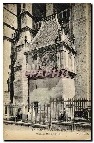 Ansichtskarte AK Cathedrale de Chartres Horloge Renaissance