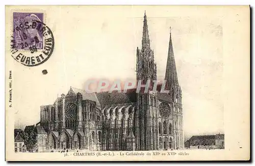 Cartes postales Chartres La Cathedrale du Xll e au XVl e siecles