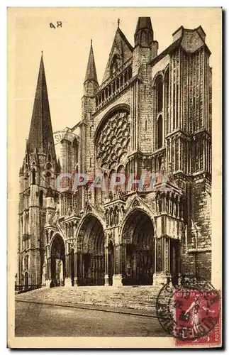 Cartes postales Chartres Le Portail Sud et la Vieille Tour