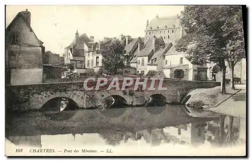 Cartes postales Chartres Pont des Minimes