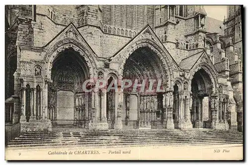 Ansichtskarte AK Cathedrale de Chartres Portail nord