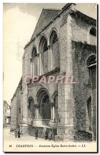 Cartes postales Chartres Ancienne Eglise Saint Andre Enfants