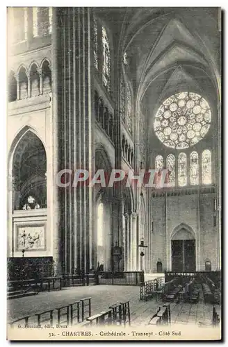 Ansichtskarte AK Chartres Cathedrale Transept Cote Sud