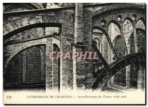 Ansichtskarte AK Cathedrale de Chartres Arcs Boutants du Choeur