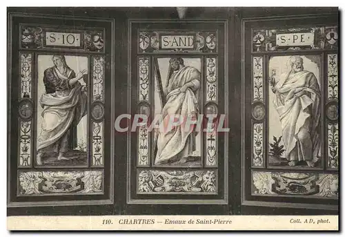 Cartes postales Chartres Emaux de Saint Pierre