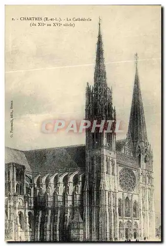 Cartes postales Chartres La Cathedrale