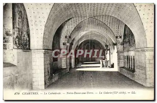 Ansichtskarte AK Chartres La Cathedrale Notre Dame sous Terre