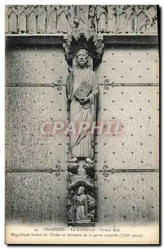 Ansichtskarte AK Chartres La Cathedrale Portail Sud