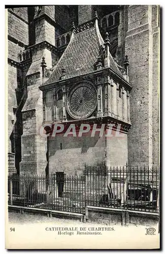 Ansichtskarte AK Cathedrale de Chartres Horloge Renaissance