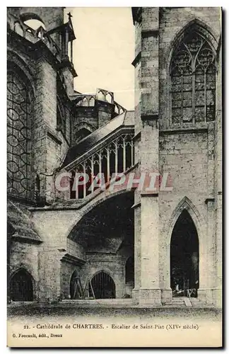 Cartes postales Cathedrale de Chartres Escalier de Saint Piat