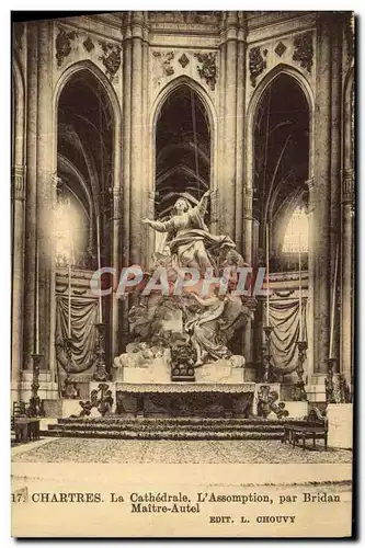 Cartes postales Chartres La Cathedrale L Assomption par Bridan Maitre Autel