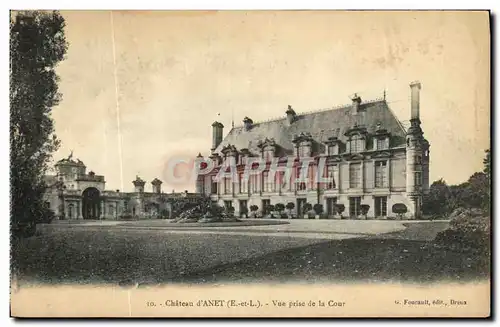 Cartes postales Chateau d Anet Vue prise de la Cour