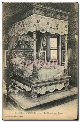 Cartes postales Chateau d Anet La Chambre de Diane