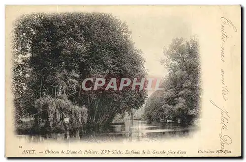 Ansichtskarte AK Anet Chateau de Diane de Poitiers Enfilade de la grande piece d eau