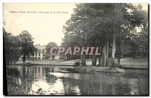 VINTAGE POSTCARD Castle D Anet Seen from of the Part D water