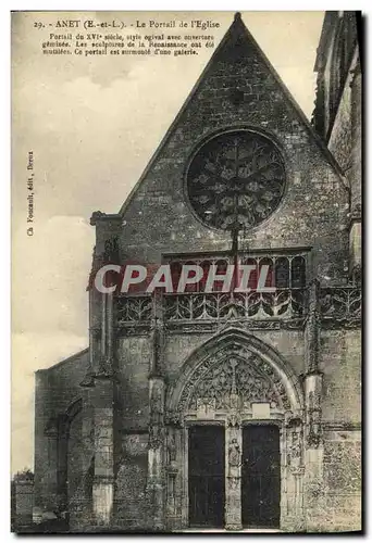 Ansichtskarte AK Chateau d Anet Le Portail de l Eglise