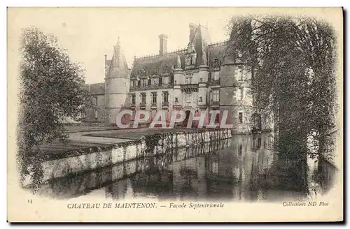 Cartes postales Maintenon Chateau Facade Septentrionale