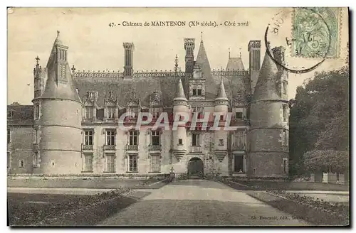 Cartes postales Maintenon Chateau Cote Nord