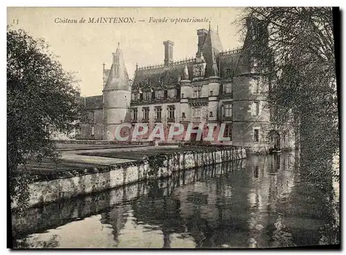 Cartes postales Maintenon Chateau Facade Septentrionale