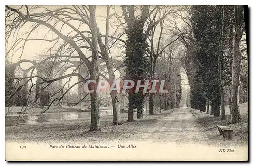 Cartes postales Maintenon Chateau Parc Une Allee