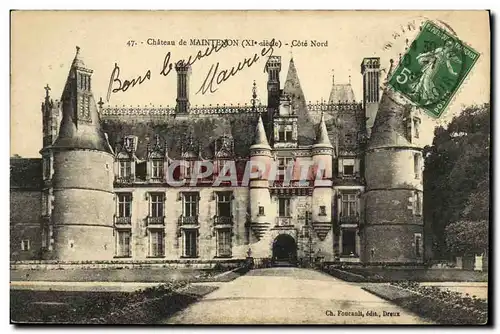 Cartes postales Maintenon Chateau Cote Nord