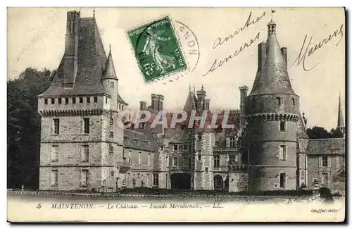 Cartes postales Maintenon Chateau Facade Meridionale