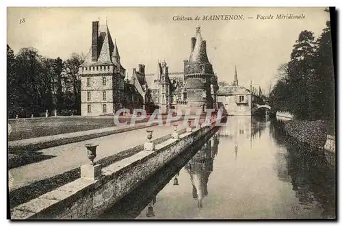 Cartes postales Maintenon Chateau Facade Meridionale