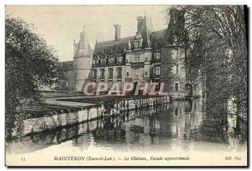 Cartes postales Maintenon Chateau Facade septentrionale