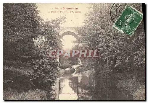 Ansichtskarte AK Maintenon Le pont de pierre et l aqueduc