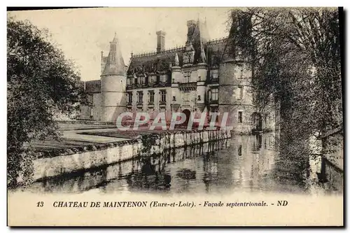 Cartes postales Maintenon Le Chateau Facade Septentrionale