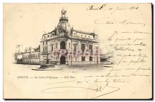 Cartes postales Dreux La Caisse d Epargne