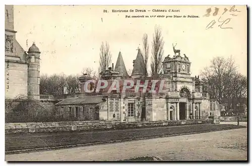 Cartes postales Environs de Dreux Chateau d Anet