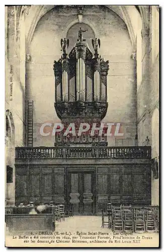 Ansichtskarte AK Chateau de Dreux Eglise Saint Pierre Les orgues