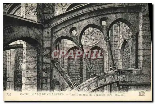 Ansichtskarte AK Chartres Cathedrale De Arcs Boulants Du Transept Nord