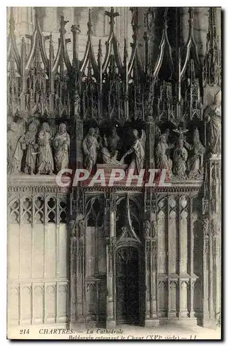 Ansichtskarte AK Chartres Cathedrale Baldaquin entourant le choeur