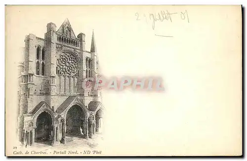 Cartes postales De Chartres Portail Nord