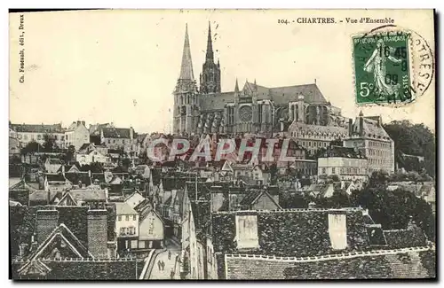 Cartes postales Chartres Vue d Ensemble