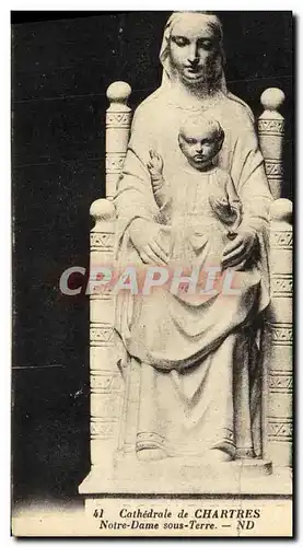 Cartes postales Chartres Cathedrale de Notre Dame Sous Terre