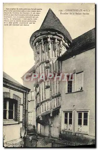 Ansichtskarte AK Chartres La Cathedrale Escalier de la Reine Berthe