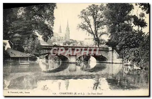 Ansichtskarte AK Chartres Cathedrale Le Pont Neuf