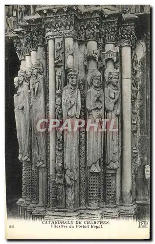 Cartes postales Chartres Cathedrale Portail Royal