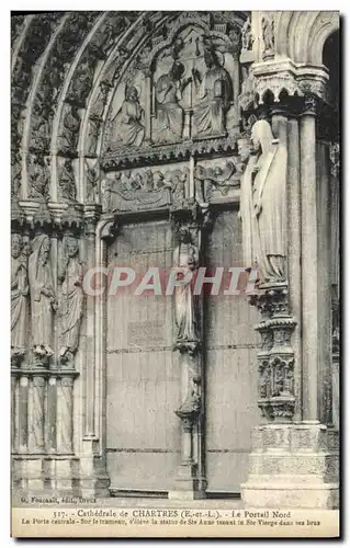 Ansichtskarte AK Chartres Cathedrale Portail Nord