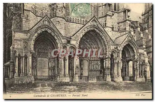 Ansichtskarte AK Chartres la Cathedrale Portail Nord